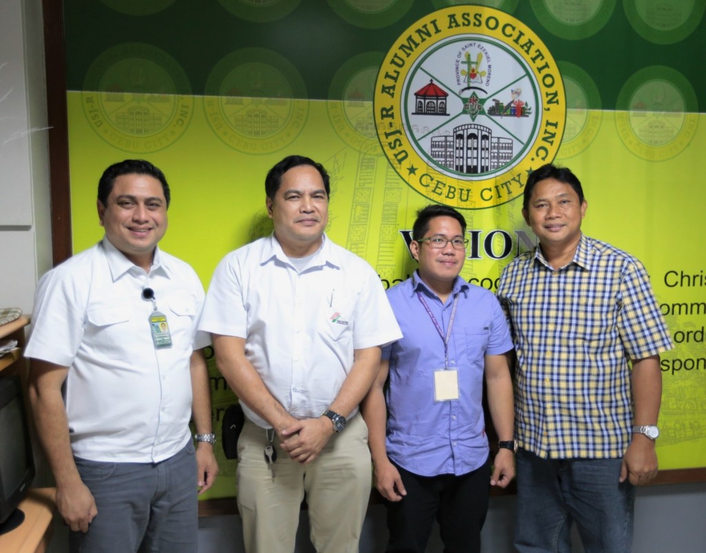 From left: Fr. Ramon, Engr. Yap, Dr. Alota and Engr. Mejares