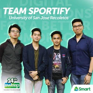 Team Sportify bagging 2nd place in the 14th National SmartSweep Contest. 