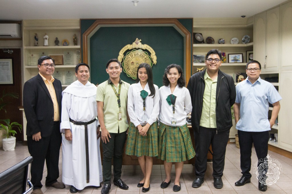 USJ-R EDUCATION AND CAS STUDENTS W/ FR. PRESIDENT