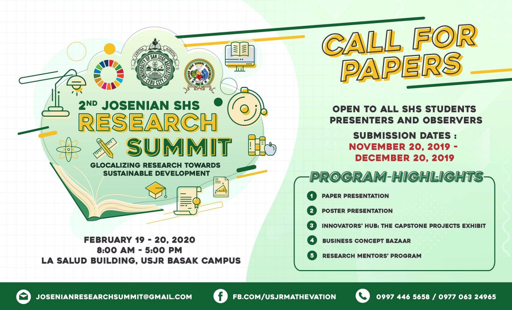 USJR SHS Research Summit